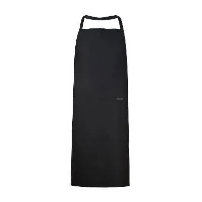 Bib Apron Full With Pocket Poly Cotton 220gsm — Black 90x92cm