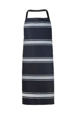 Bib Apron Butcher Stripe Poly Cotton 220gsm — 90x92cm
