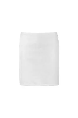 1/4 Apron - White 65 / 35 Poly Cotton 220gsm 90cm X 42cm Herringbonettape Ties