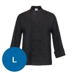 Classic Chefs Jacket Black - Long Sleeve - L