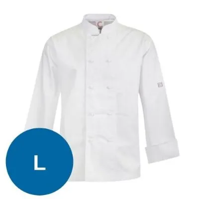 Classic Chefs Jacket White - Long Sleeve - L