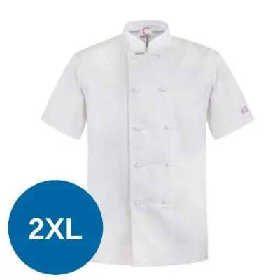 Classic Chefs Jacket White - Short Sleeve - 2xl