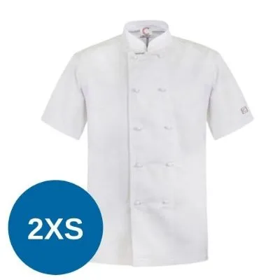 Classic Chefs Jacket White - Short Sleeve - 2xs