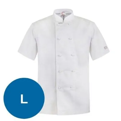 Classic Chefs Jacket White - Short Sleeve - L