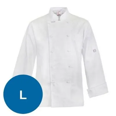 Executive Lightweight Chef Jacket White - Large