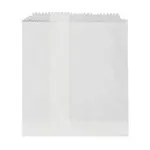 Flat Paper Bag #4 White Glassine — Pack 500