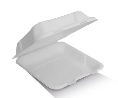Clamshell Sugarcane 8" [pack 50 / 200]