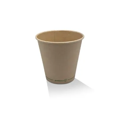 245ml / 8oz Aqueous Bamboo Single Wall Coffee Cup [1000 Pack]