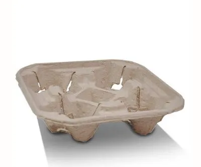 Brown 4 Cup Egg Board Carry Tray [50 Pack]