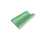 Greaseproof Paper Gingham Green — 190x300mm Pack 200