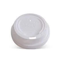 245-475ml / 8-16oz 90mm White Plastic Coffee Cup Lid [1000 Pack]