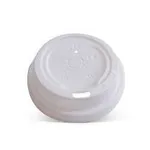 245-475ml / 8-16oz 90mm White Plastic Coffee Cup Lid [50 Pack]