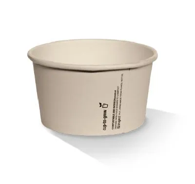 8oz Brown Biopbs Coated Ice Cream Cup [1000 Pack]