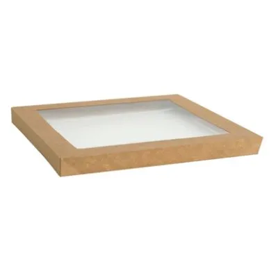 Kraft Catering Tray Lid  With Window [pack 100]