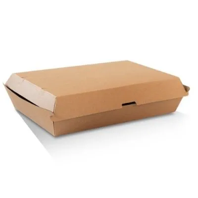 Kraft Corrugated Family Clamshell [pack 50]