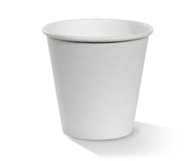 245ml / 8oz White Pe Coated Single Wall Coffee Cup [50 Pack]