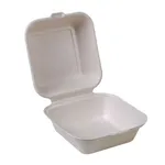 6'' Clamshell Burger Sugarcane [50 Pack]