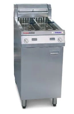 Austheat Freestanding Twin Pan Electric Deep Fryer 2 X 14ltr Af822
