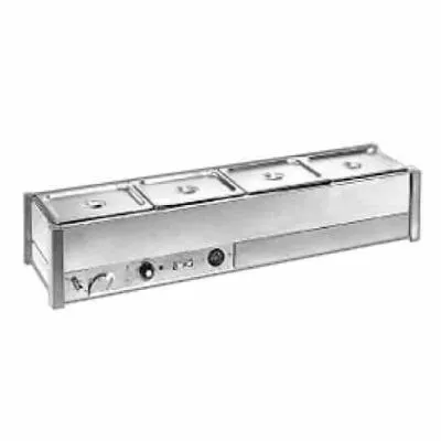 Roband Counter Top Hot Bain Marie Bm14a, Hot Bain Marie, Fits 1 Row X 4 1/2 Size Pans, 1650watt, 10amp