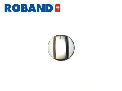 Roband Appliance Knob 6mm D - 0� Silver