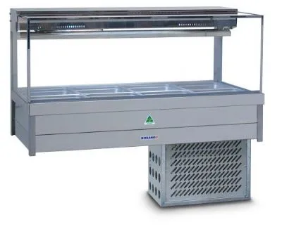 Roband Square Profile Cold Food Display Bar Srx24rd 8 X 1/2 Pan