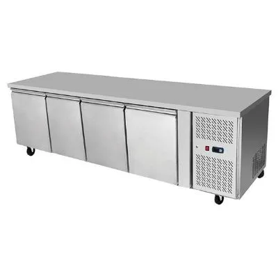 Atosa Underbench Four Door Cooling Fridge Table 2230 Mm Epf3442
