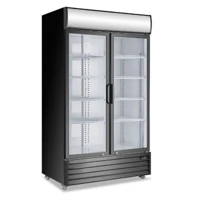 DOUBLE GLASS DOOR MOUNTED FRIDGE P1000WB-A