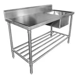 Mixrite Sink Bench With Splashback W1200 X D600 X H900 Ss1612r