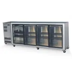 Skope Backbar 4 Sliding Glass Door Chiller, 780l, +1�c To +4�c Up To 32�c Ambient, Black Colourbond Exterior. Stainless Interior. Height Excludes Legs Or Castors.