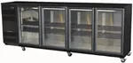 Skope Backbar 4 Hinged Glass Door Chiller, 780l, +1�c To +4�c Up To 32�c Ambient, Black Colourbond Exterior. Stainless Interior. Height Excludes Legs Or Castors.