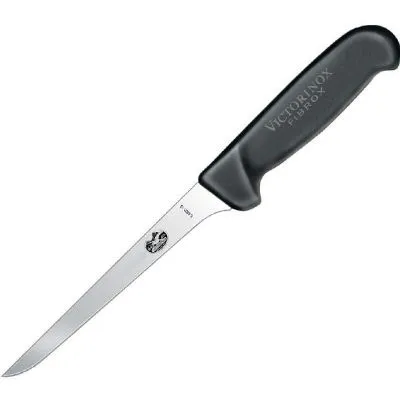 Fibrox Boning Knife, 15cm Straight, Narrow Flexible Blade
