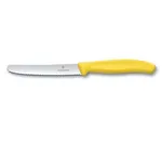 Swiss Classic Steak Knife 11cm Round Serrated Blade Swiss Handle - Green