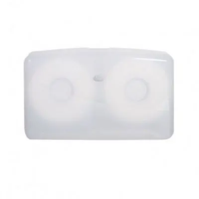 Livi Double Jumbo Toilet Roll Dispenser, Grey Smoke