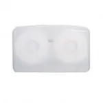 Livi Double Jumbo Toilet Roll Dispenser, Grey Smoke
