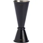 Japanese Style Jigger Stainless Steel Black Powder Coated 30/60ml