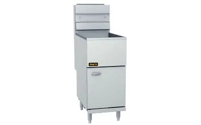 Anets As40 Silverline Gas Tube Deep Fryer - 100mj  4 Burner - 19-21 L 152 Mm Cooking Depth - 384 X 769   X 1201 Supplied With 2 Fry Baskets