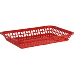 Coney Island Rectangular Basket Plastic Red 300x215mm