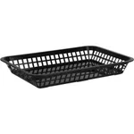 Coney Island Rectangular Basket Plastic Black 300x215mm
