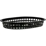 Coney Island Rectangular Serving Basket Plastic Black 270x180x40mm