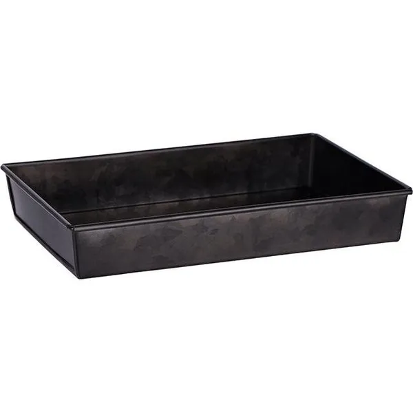 Coney Island Rectangular Flared Black Galvanised Tray 270x190x45mm