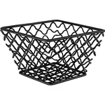 Coney Island Patina Square Wire Basket Black 155x155x105mm