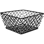 Coney Island Patina Square Wire Basket Black 205x205x105mm