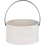 Coney Island Creme Round Pail with Black Handle 285x150mm