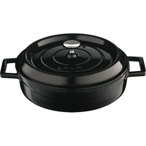 Low Round Casserole (2.4L) - Black