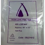 405 X 305mm / 35um Clear Ldpe Plastic Bag [pack 100 / Ctn 10 X 100]