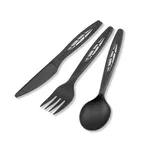Black Cpla Heavy Duty Compostable Fork [1000 Pack]