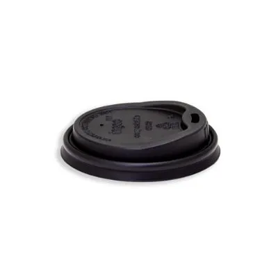 245-475ml / 8-16oz 90mm Black PLA Coffee Cup Lid [1000 Pack]