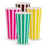 24oz Paper Milkshake Cups Candy Stripe [pack 25 / 500]