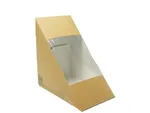 Sandwich Wedge Biodegradable Brown — Pack 250