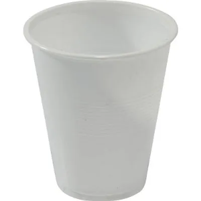 180ml / 6oz White Plastic Vending Cup [50 Pack]